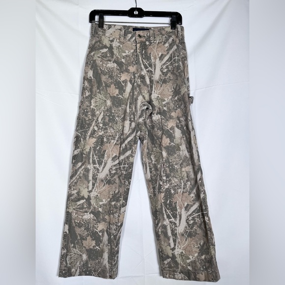 Abercrombie & Fitch Mens Baggy Camo Pants Carpenter Jeans 32x30 Outdoor Relaxed - Picture 1 of 14